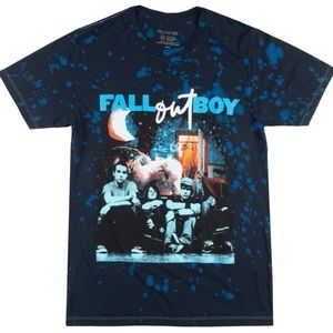 Fall Out Boy Tie Dye T-shirt New Blue Band Music